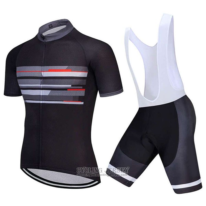 2021 Cycling Jersey Factory Stock Black Short Sleeve And Bib Short